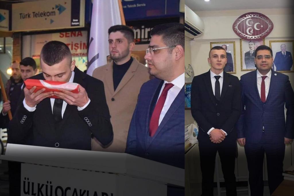 Atama yapılan başkana meydanda görev teslim edildi