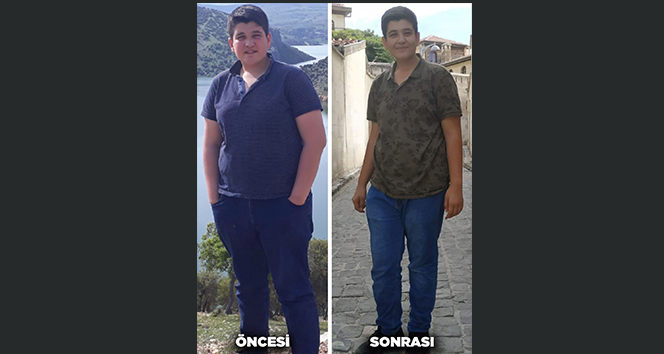 16 yaşında azmiyle 4 ayda 25 kilo verdi