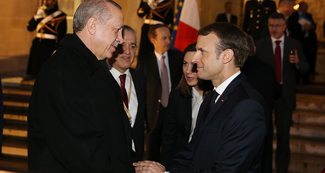 Cumhurbaşkanı Erdoğan, Fransa Cumhurbaşkanı Macron ile görüştü