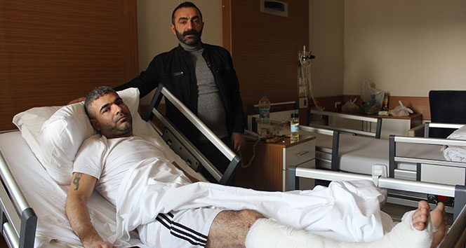 Deprem anında panik oldu aşağı atladı