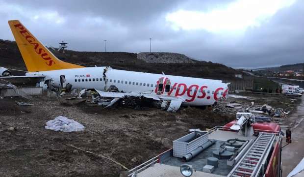 Pistten çıkan uçağın pilotlarıyla ilgili kritik karar!