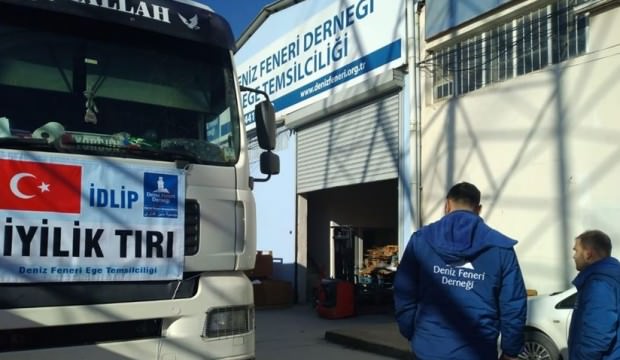 Adıyaman’dan İdlib’e 20 TIR’lık insani yardım