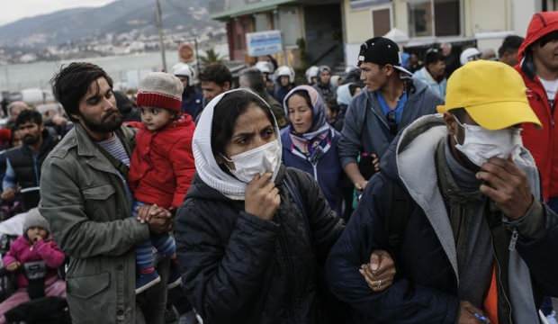 Binlerce sığınmacının bulunduğu Midilli’de koronavirüs görüldü