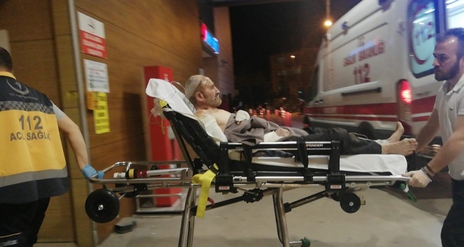 Evinde tüp patlayan yaşlı adam yaralandı