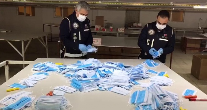 Sahte maske yapan firmaya operasyon