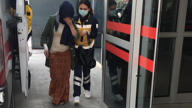 7 aylık hamile eşine dehşeti yaşattı