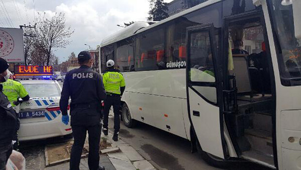 Düzce’de otobüslerde koronavirüs denetimi