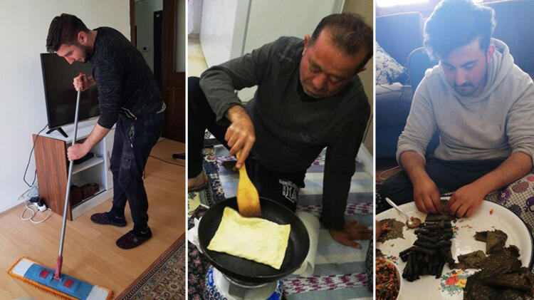 ‘Evde Kal’an erkeklerin ev halleri sosyal medyayı salladı