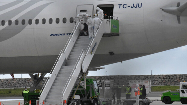 Hollanda’dan getirilen 312 Türk, Giresun’da karantinaya alındı