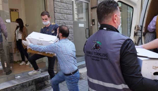 7 bin eve erzak götürdüler