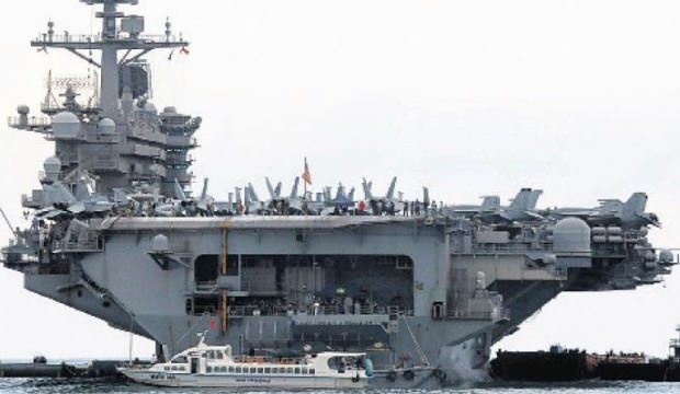 ABD’nin Roosevelt uçak gemisi tekrar denize indi