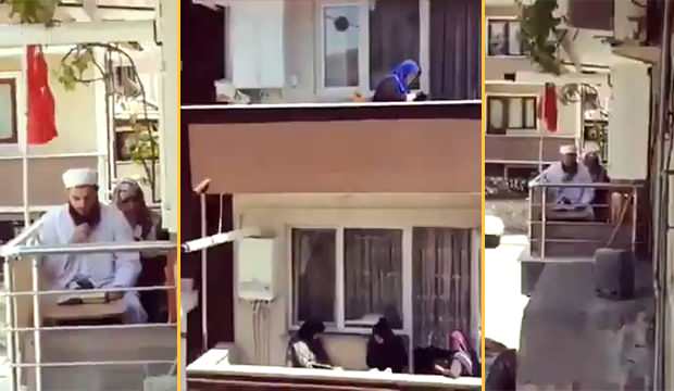 Balkondan balkona mukabele