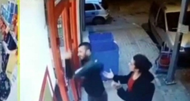 Genç kıza kabusu yaşattı, çalıştığı markete saldırdı