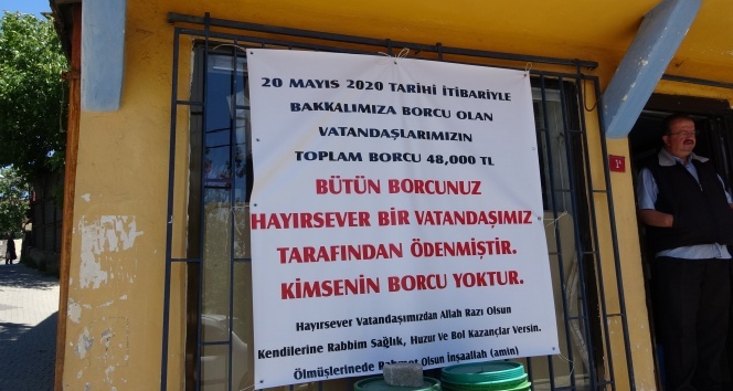 Gizemli hayırsever kadın mahallelinin 20 yıllık veresiye borcunu kapattı