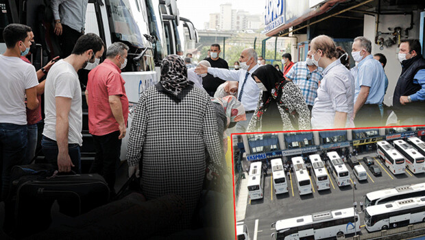 İstanbul’dan onlarca otobüsle yola çıktılar