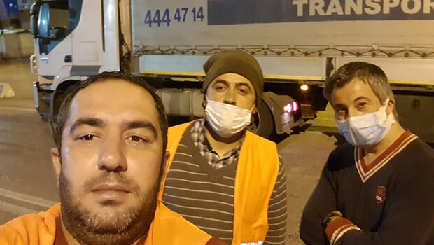 İtalya’ya giden TIR şoförleri yurda dönmeyi bekliyor