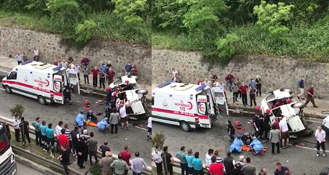 Kamyonun arkadan çarptığı dolmuşta can pazarı