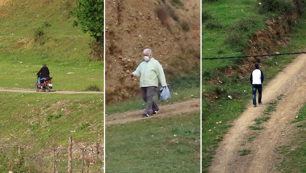 Karantina altındaki mahalleden böyle çıktılar!