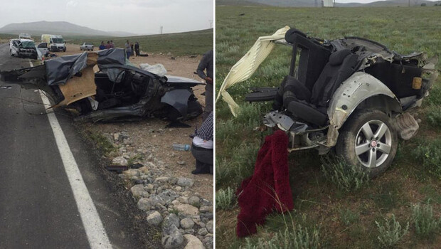 Konya’da feci kaza! Araç ikiye bölündü…