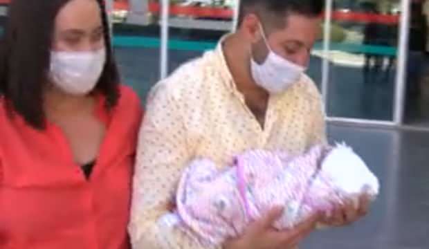 Koronavirüsü yendi, 17 gün sonra annelik hayaline kavuştu