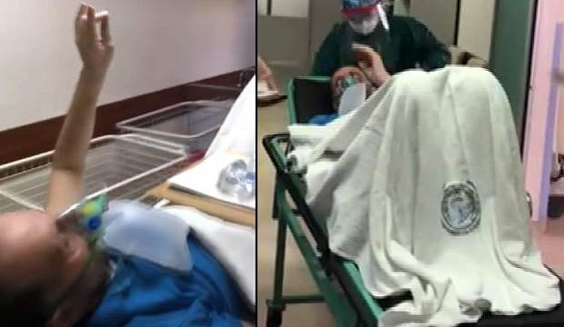 MHP’li meclis üyesi yoğun bakımdan bozkurt işareti yaparak çıktı