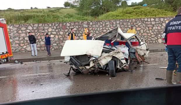 Sinop’ta trafik kazası: 1 ölü