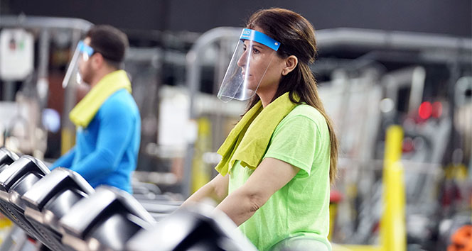 Spor salonlarında sosyal mesafe ve koronavirüs önlemleri tanıtıldı