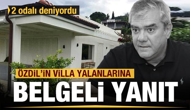 Yılmaz Özdil’in ‘2 odalı’ denilen kaçak ultra lüks villasında spor salonu da var