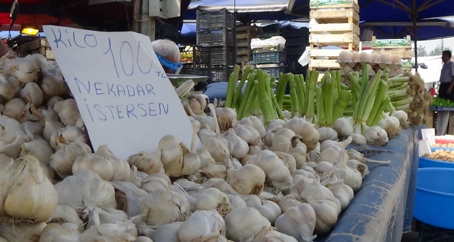 Sarımsağın kilosu 100 lirayı buldu