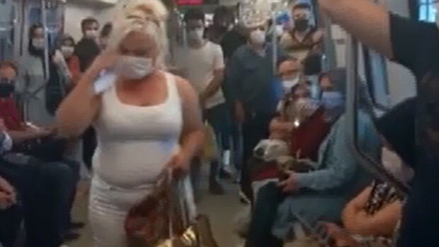 Ankara Metrosu’nda ‘maske’ gerginliği! Metroyu durdurdu, güvenliğe haber verdi