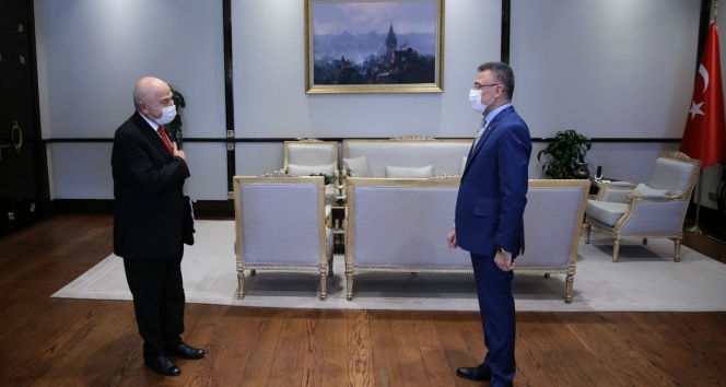 Fuat Oktay, TFF Başkanını kabul etti