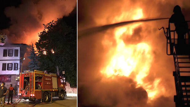 Safranbolu’da tarihi konaklarda yangın paniği