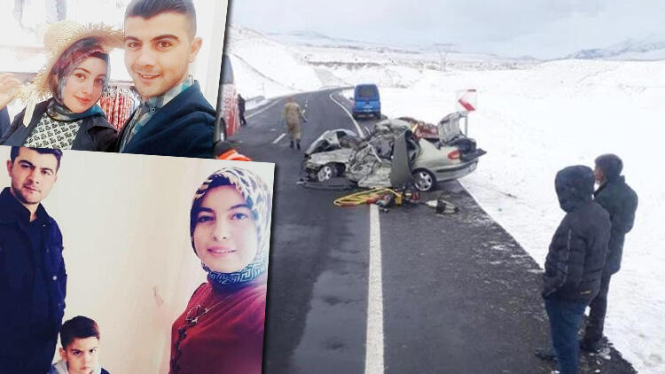 Erzurum’da feci kaza! Çok acı haber… Uzman çavuş, eşi ve oğlu öldü