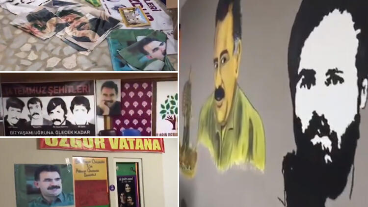 HDP binasında skandal görüntüler…