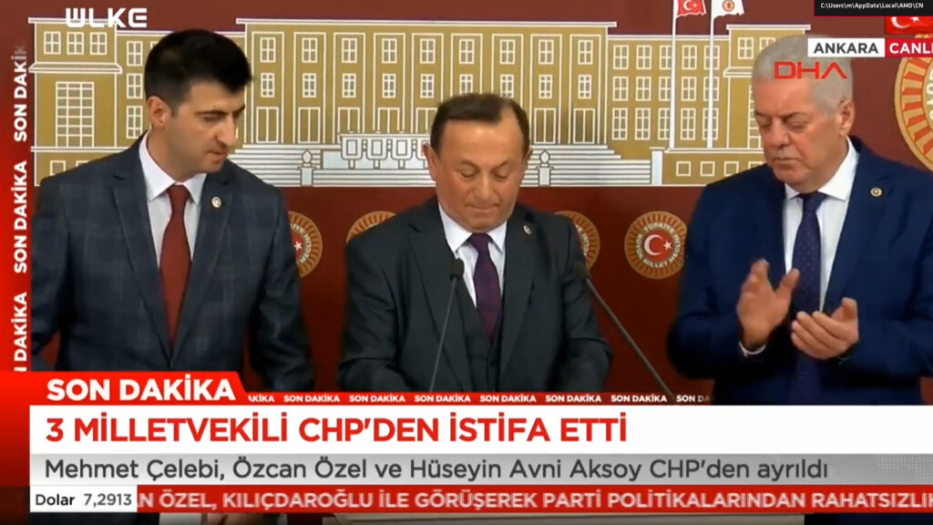 Son dakika! CHP’den 3 vekil istifa etti