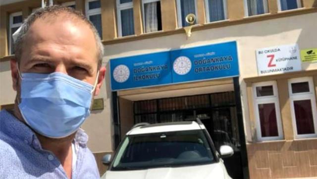 Öğrencilere tablet dağıtmak için okula gelen müdür, tuvalette kendini astı