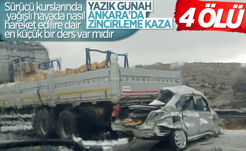 İstanbul-Ankara yolunda zincirleme trafik kazası