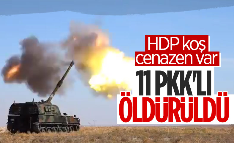 Irak’ın kuzeyinde 11 terörist öldürüldü