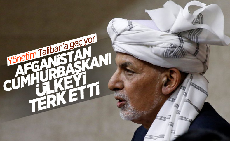 Afganistan Cumhurbaşkanı Gani ülkeyi terk etti