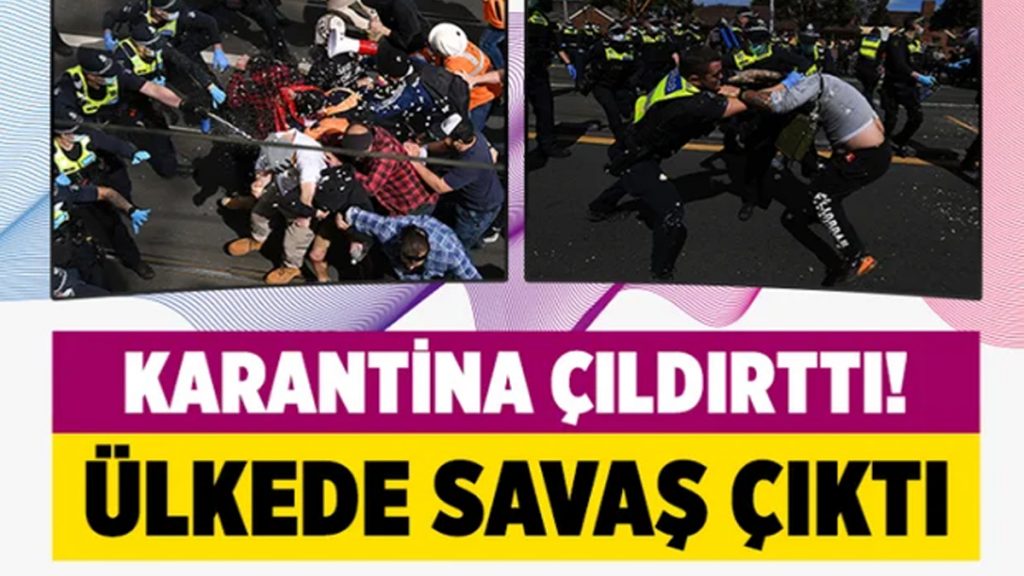 Avustralya’da karantina karşıtı gösterilerde yüzlerce kişi gözaltına alındı