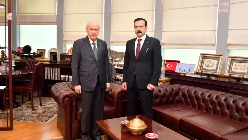 Cezaevinden tahliye olan Kürşad Yılmaz, Bahçeli’yi ziyaret etti