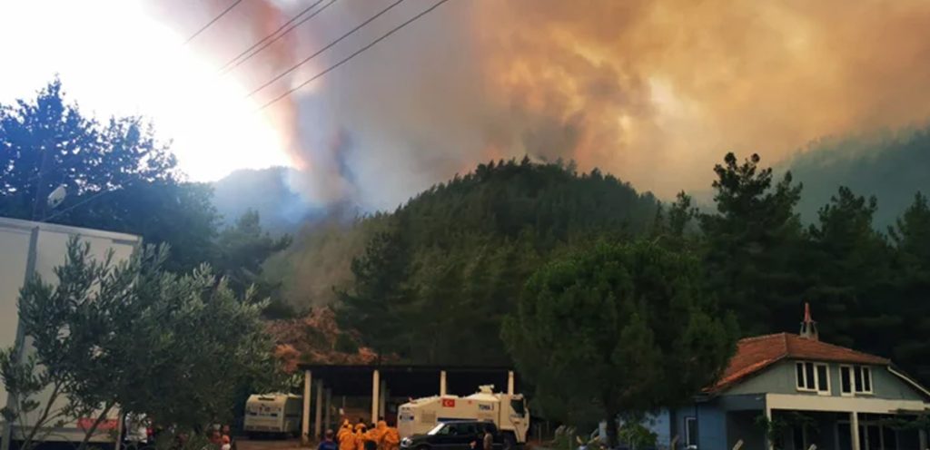 Marmaris orman yangını devam ediyor!
