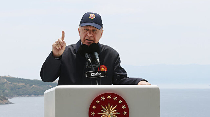 Cumhurbaşkanı Erdoğan bu kez Yunanca uyardı: Yunanistan aklını başına alsın