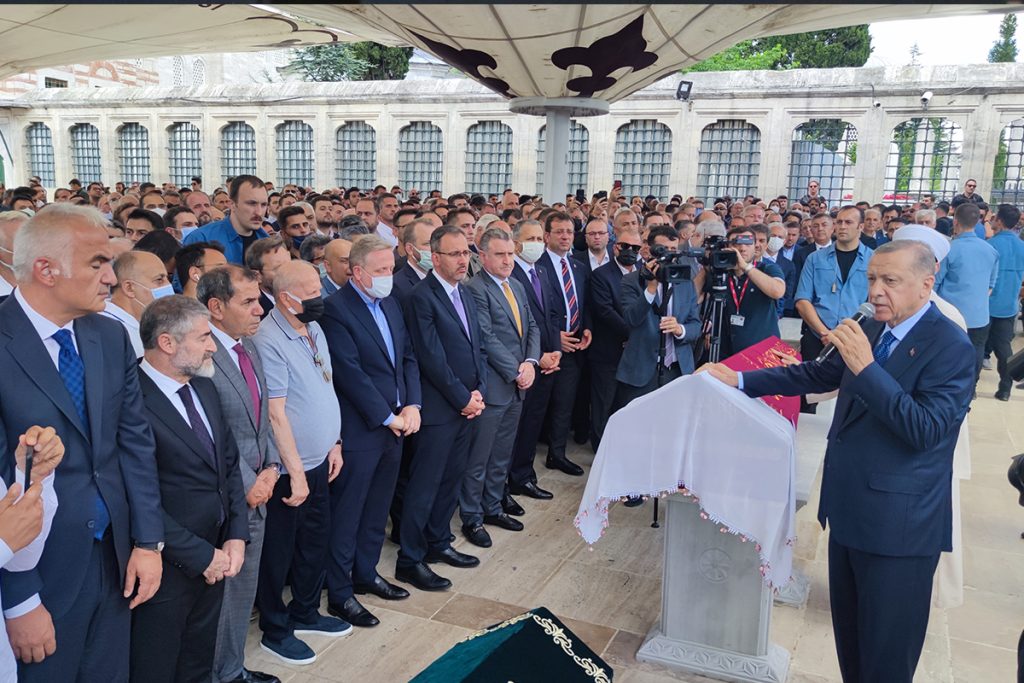 Cumhurbaşkanı Erdoğan, Fethiye Gümüşdağ’ın cenazesine katıldı