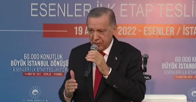 Cumhurbaşkanı Erdoğan: ‘3 milyon konutun dönüşümünü tamamladık’