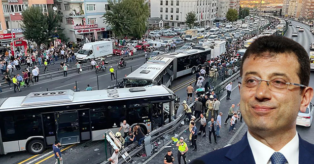 İmamoğlu, metrobüs kazası nedeniyle yaşanan aksamalar için özür diledi