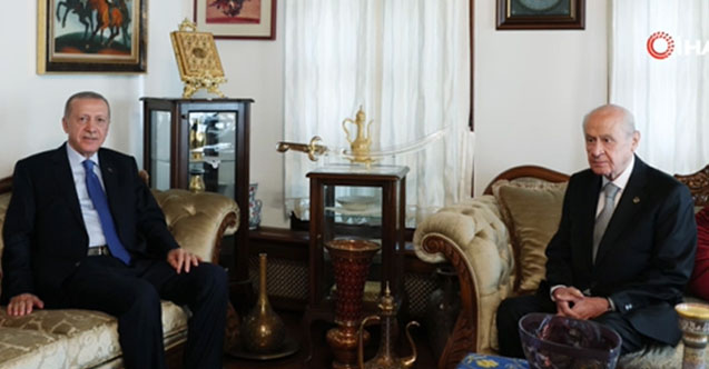 Cumhurbaşkanı Erdoğan, Bahçeli ile bir araya geldi