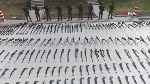 Terör örgütü PKK’ya büyük darbe: 6 ayda bini aşkın silah ele geçirildi