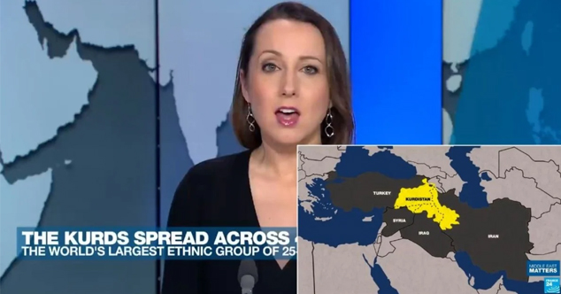 Fransız kanalında küstah Türkiye haritası