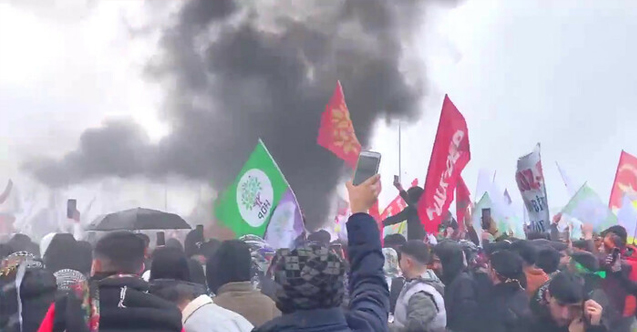 HDP’lilerin Nevruz kutlamasında PKK propagandası: Abdullah Öcalan için slogan atıldı